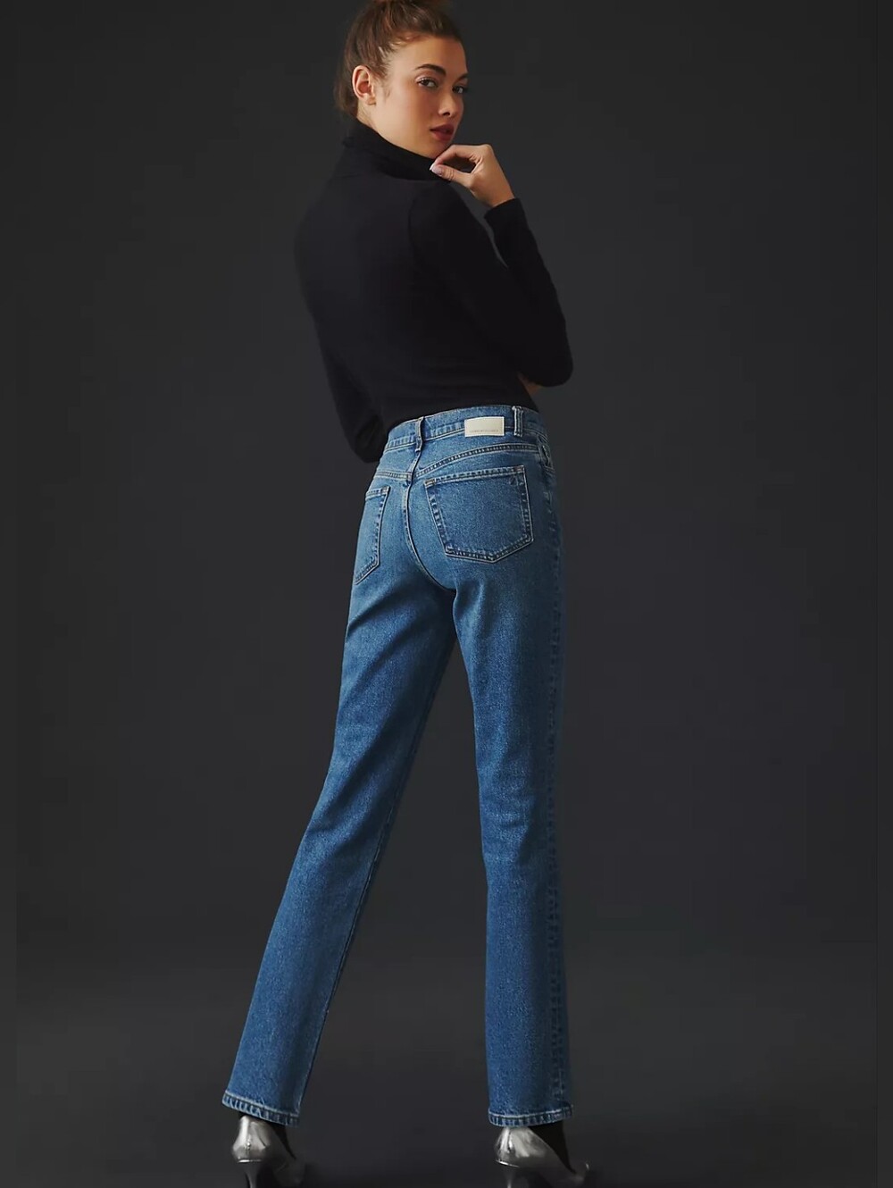 Current/Elliott Classic Soulmate Straight Leg Jeans in Medium Blue Wash
